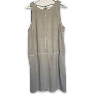 Bella Dahl 100% Tencel Sleeveless Dress Size Large Washed Green